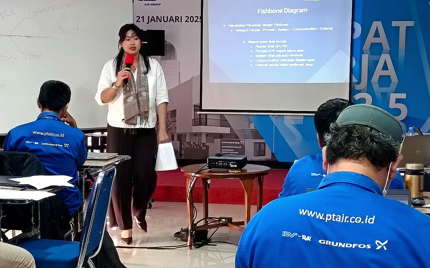 PT AIR Sales Skill training session with Ambarwati